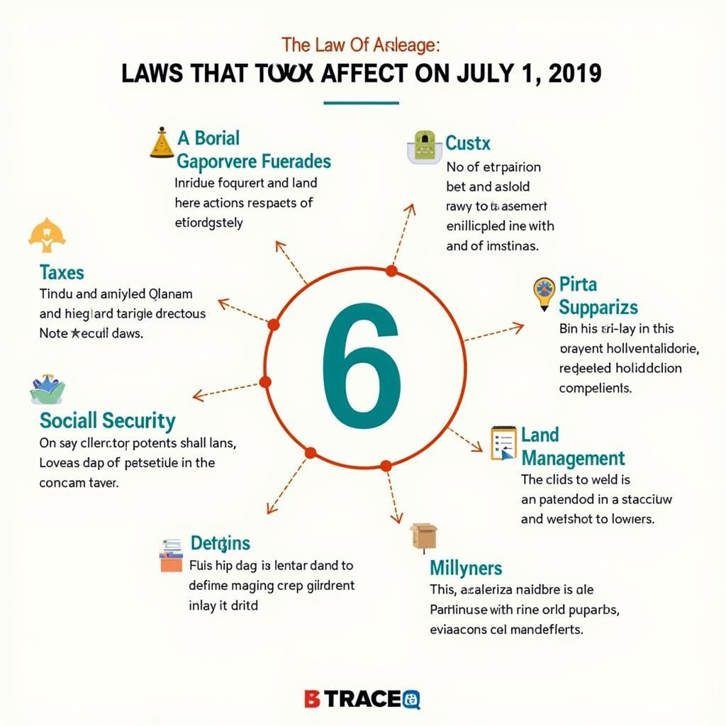 Sơ đồ minh họa 6 luật có hiệu lực từ 1/7/2019