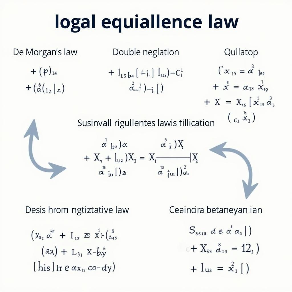 Ví dụ về các luật tương đương logic