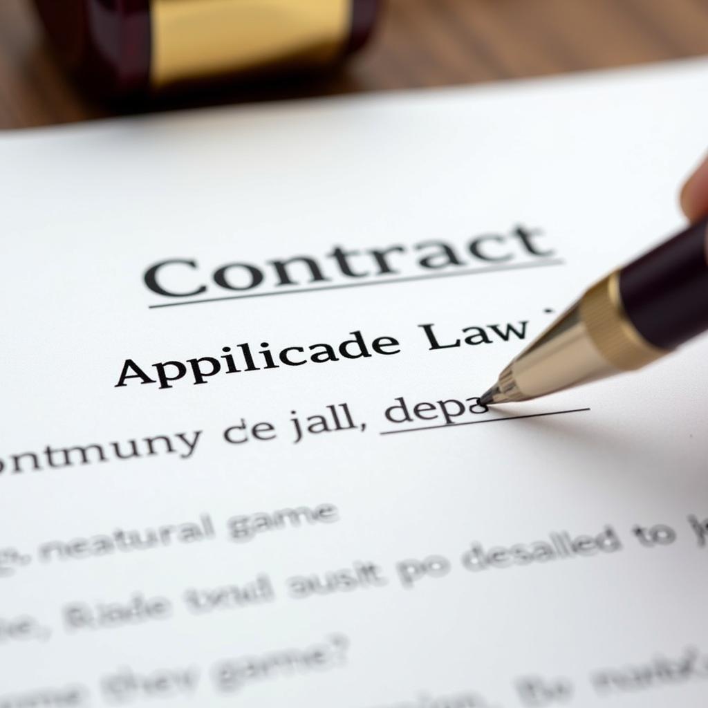 Choosing Law In Game Contracts