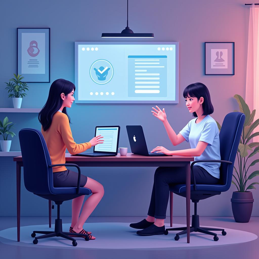 Virtual Meeting Illustration