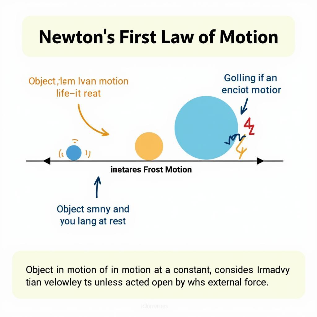 Minh họa định luật 1 Newton