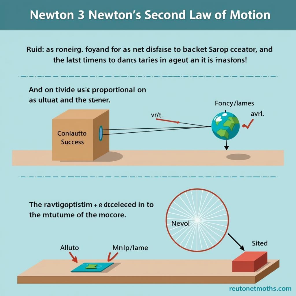 Minh họa Định luật 2 Newton