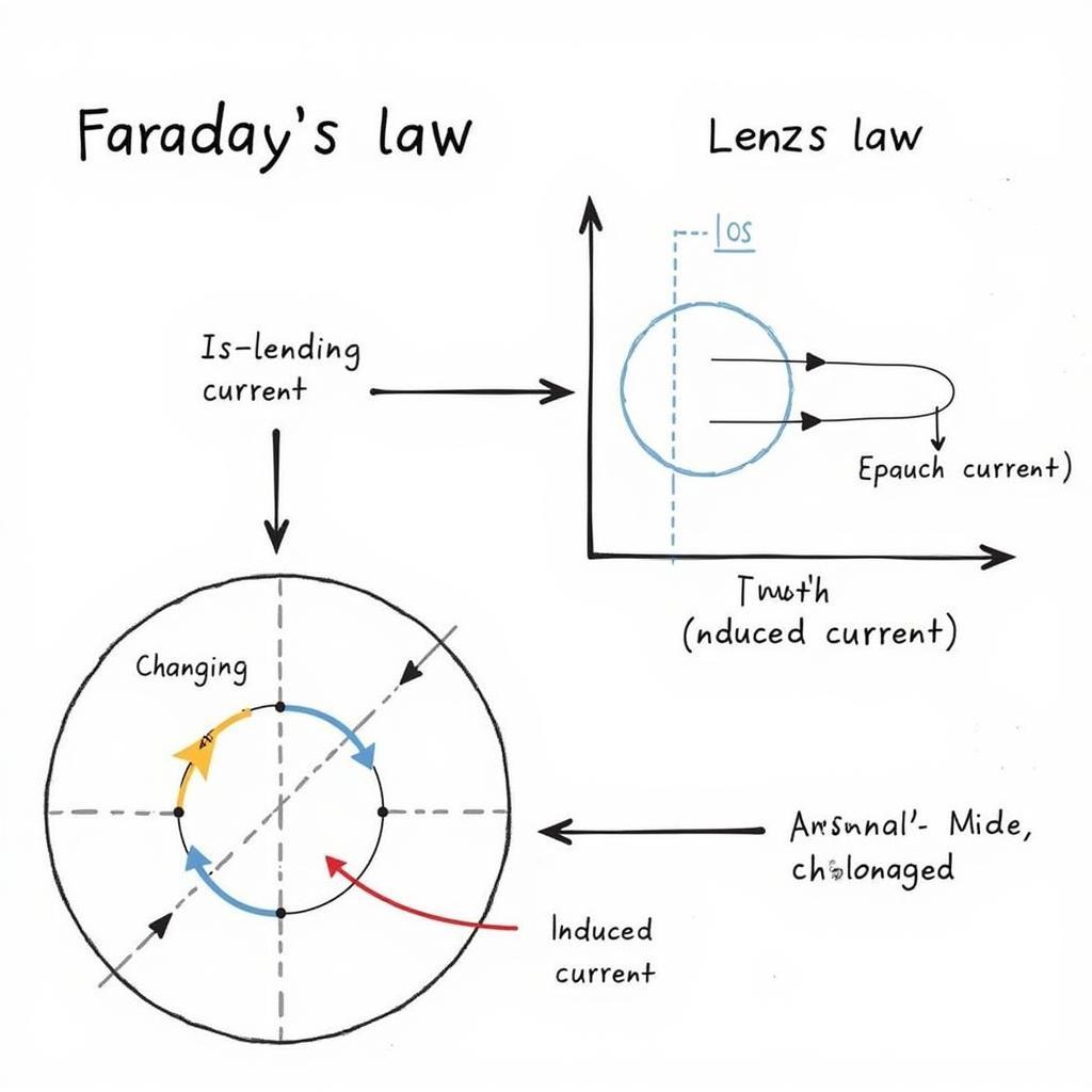 Sự tương quan giữa định luật Faraday và định luật Lenz