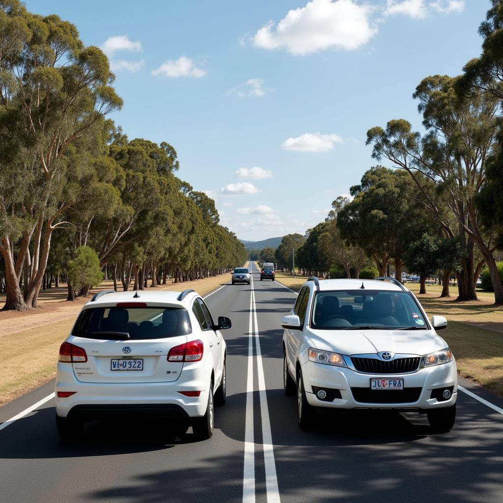 Traffic on the left in Australia