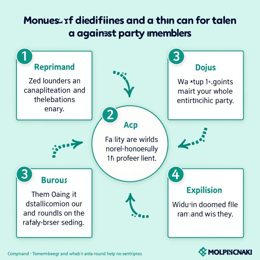 Forms of disciplinary action for party members