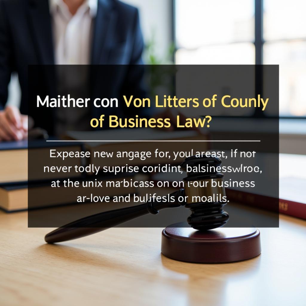 Legal support for business