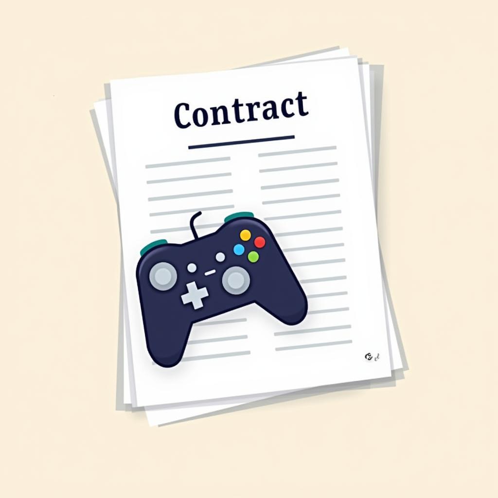 Game Development Contract Illustration