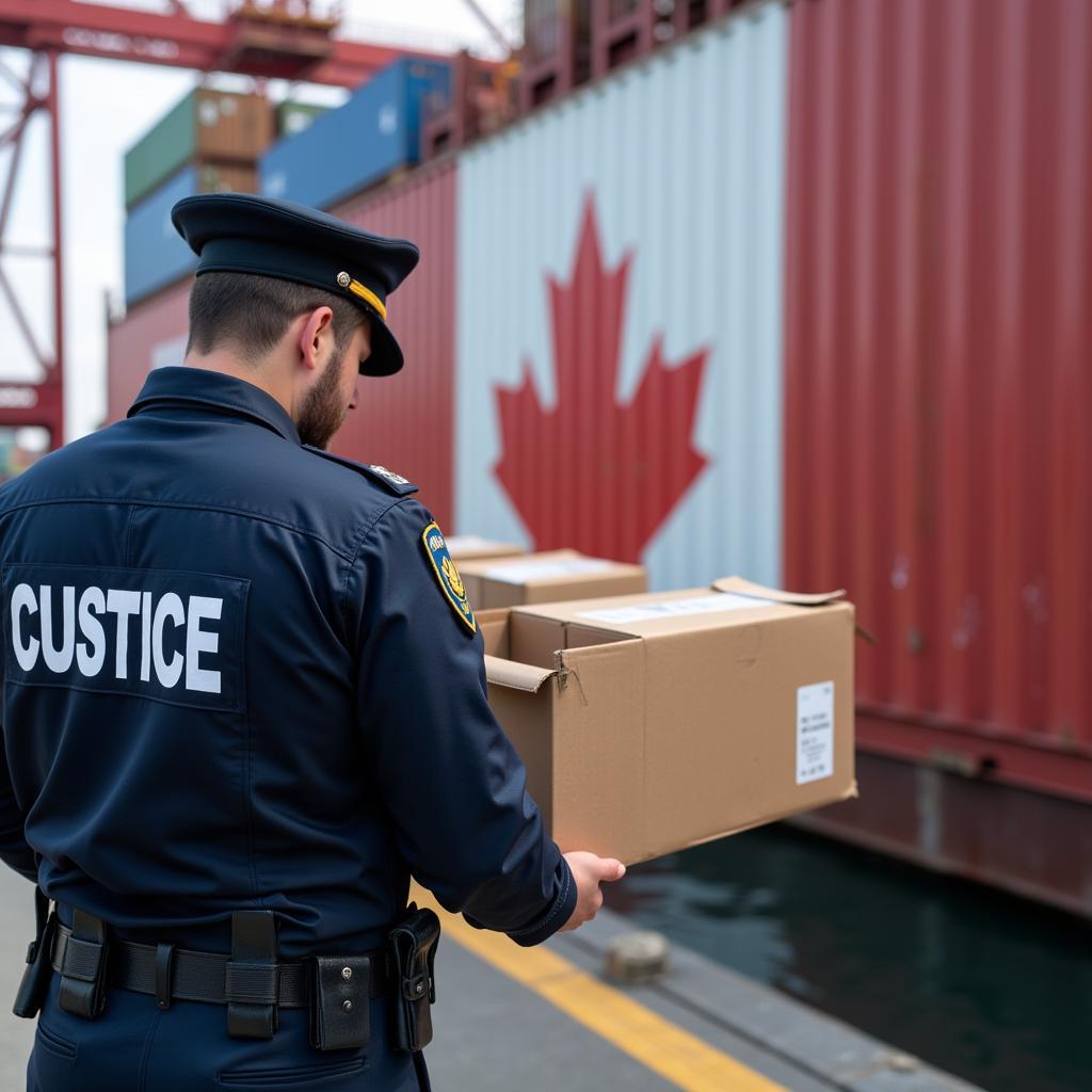 Customs inspection of import and export goods in Canada