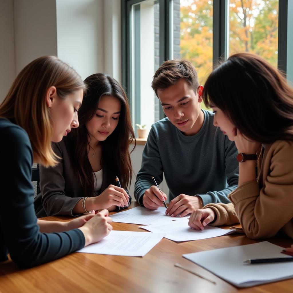 Law Students Preparing for Moot Court