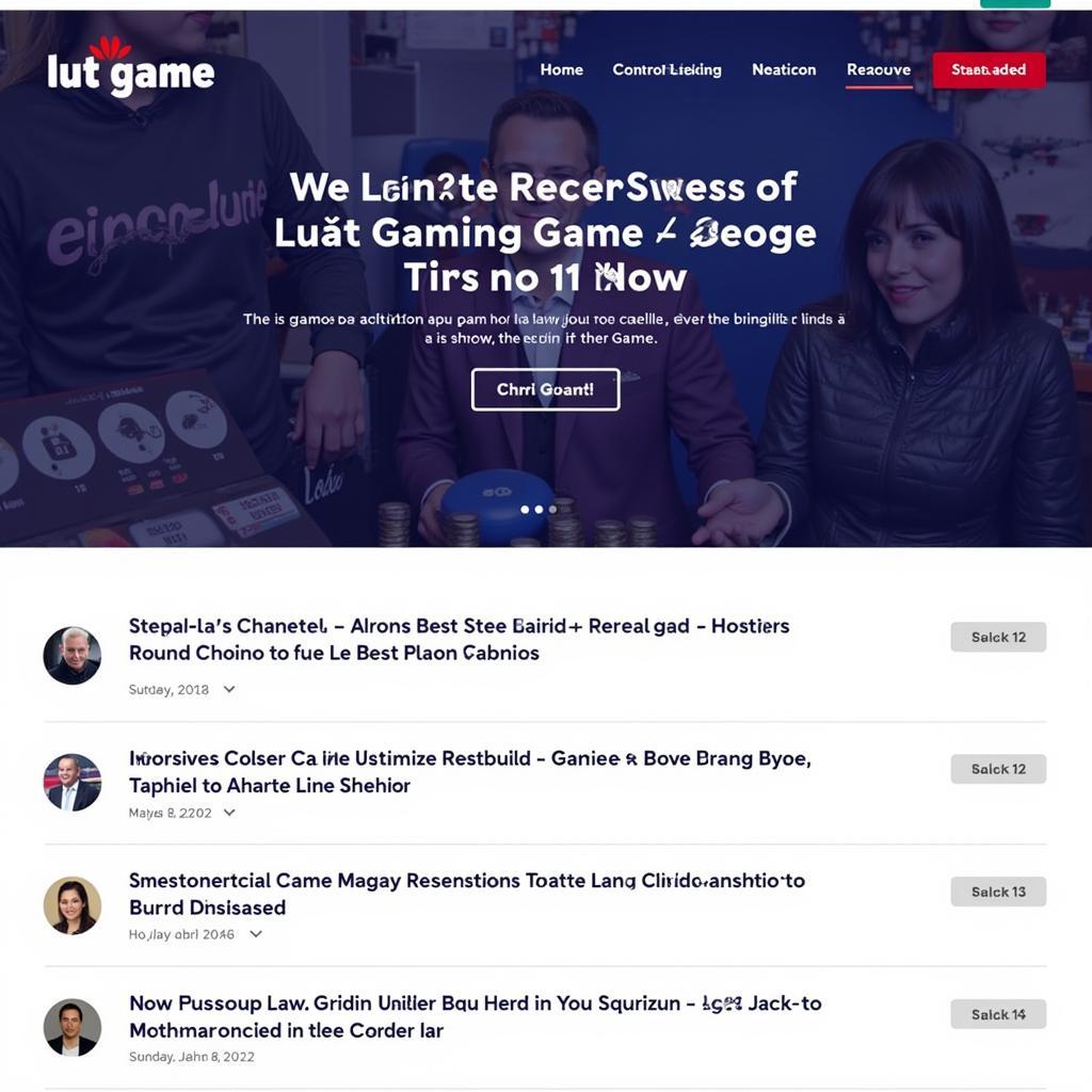 Truy cập website Luật Game