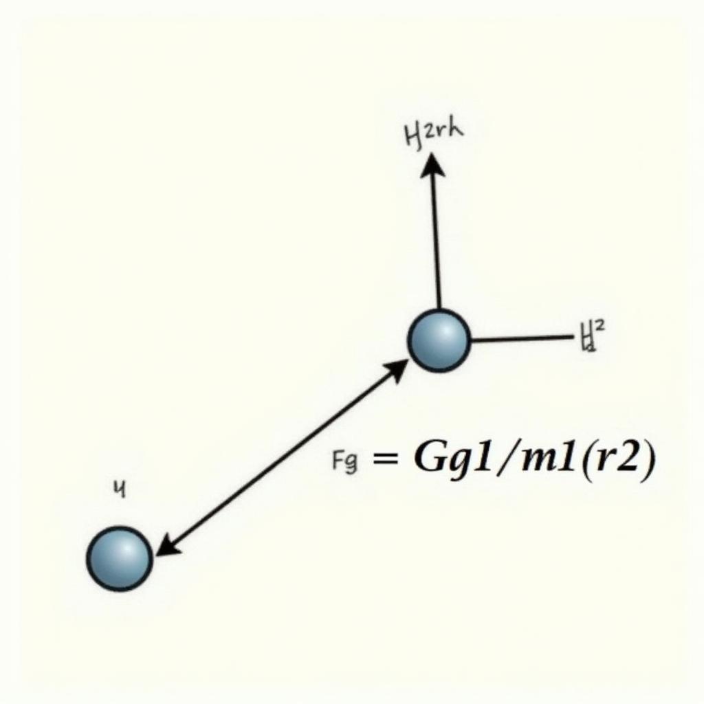 Minh Họa Lực Hấp Dẫn Giữa Hai Vật Thể