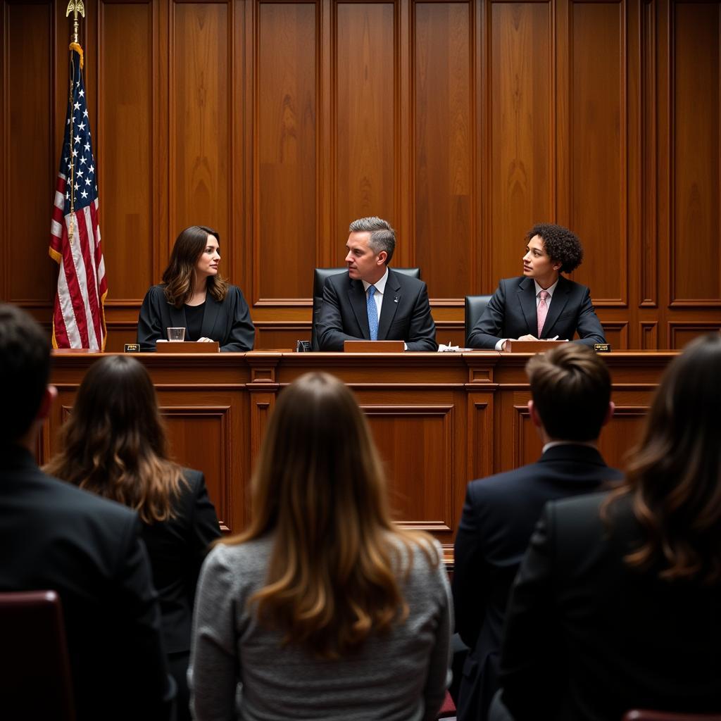 Moot Court Competition Setting