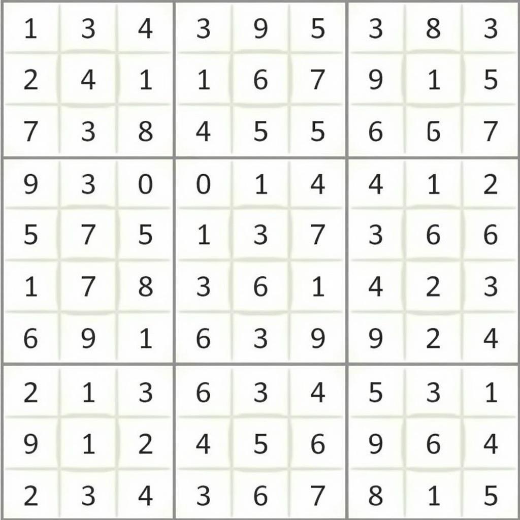 Luật chơi Sudoku cơ bản