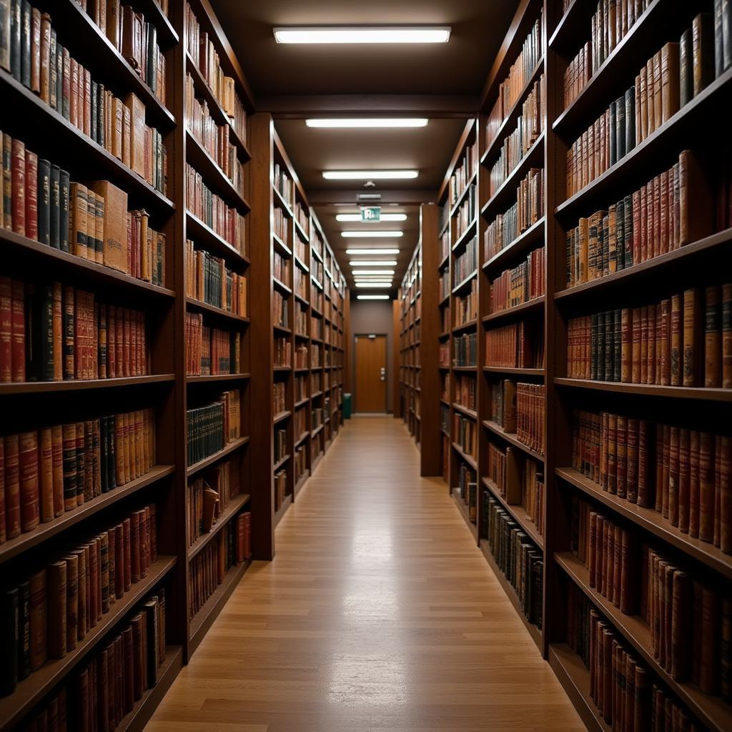 Law library filled with legal books