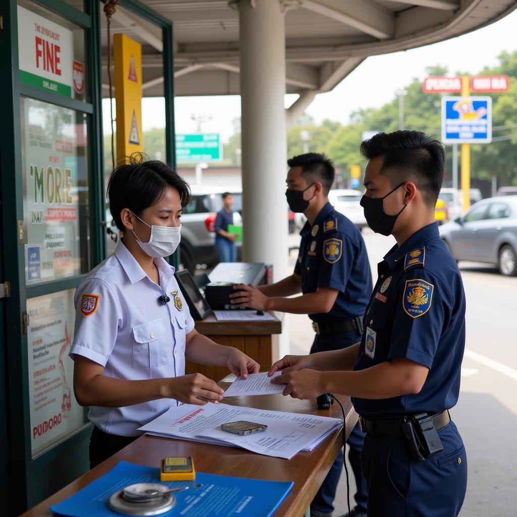 Công Dân Nộp Phạt Vi Phạm Giao Thông