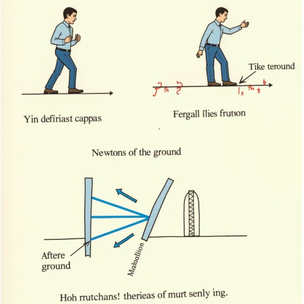 Minh họa định luật 3 Newton với tác dụng và phản tác dụng