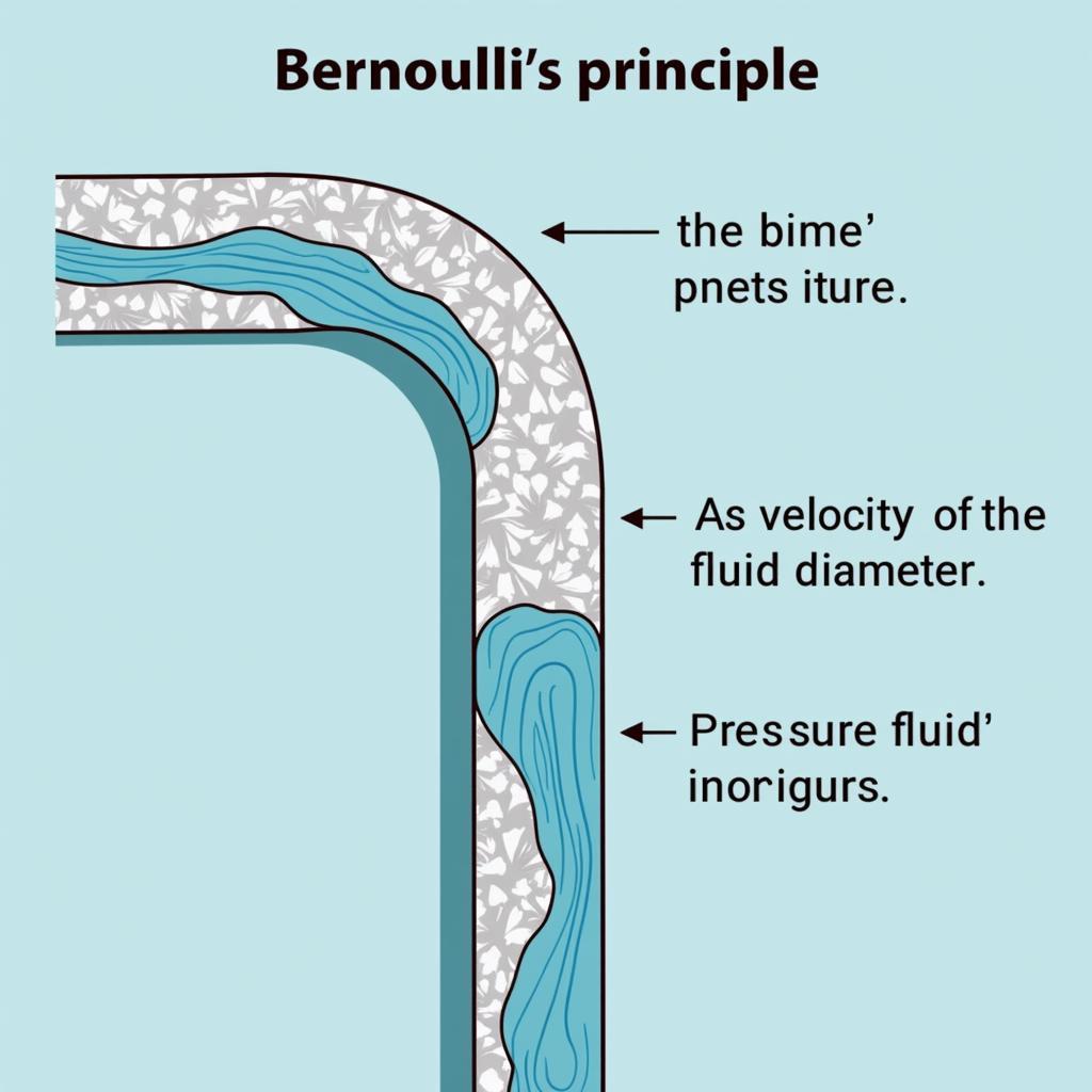 Mô tả dòng chảy chất lỏng theo Định luật Bernoulli