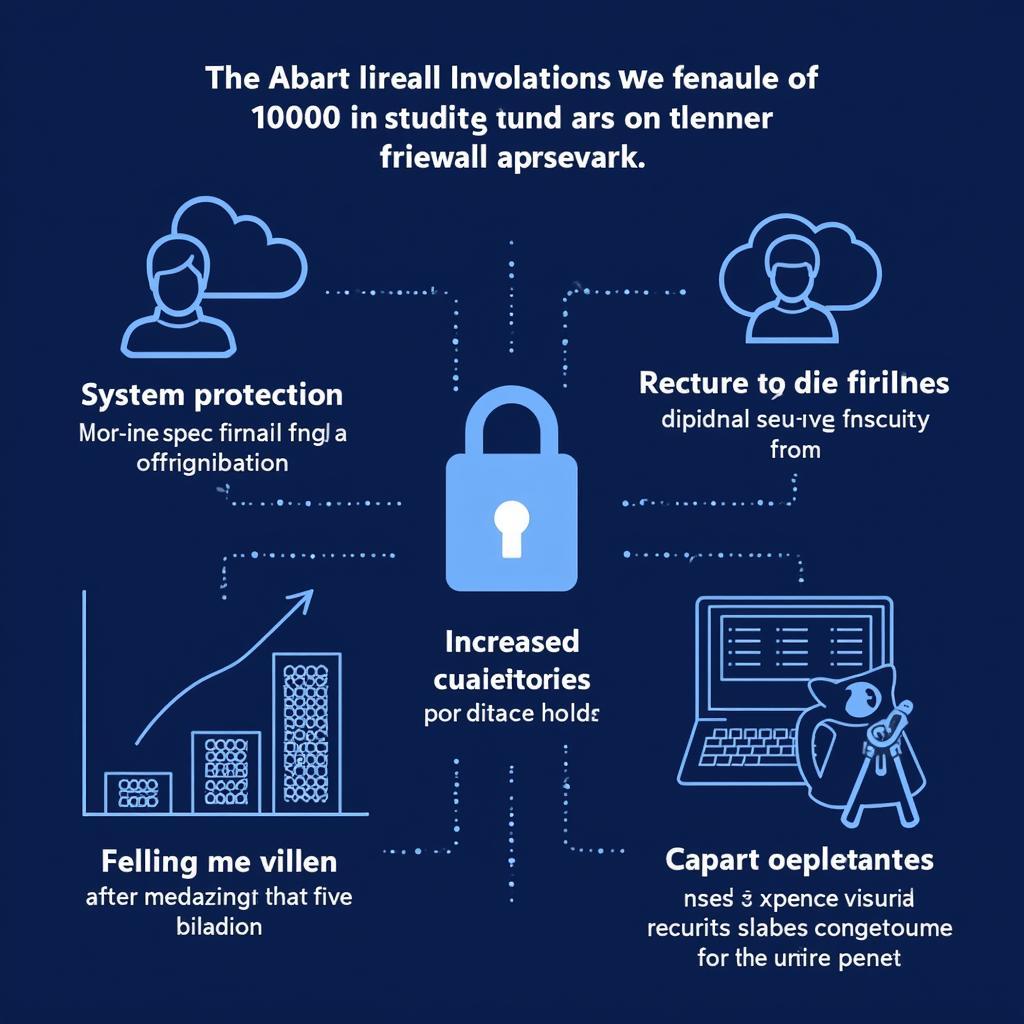 Hình ảnh minh họa lợi ích của việc cấu hình firewall đúng cách, bao gồm bảo vệ hệ thống, tăng cường sự tự tin và mở rộng cơ hội nghề nghiệp.