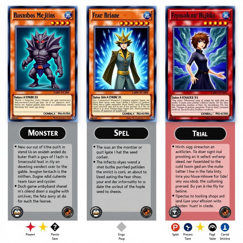 Luật Chơi Yu-Gi-Oh! Các Loại Bài