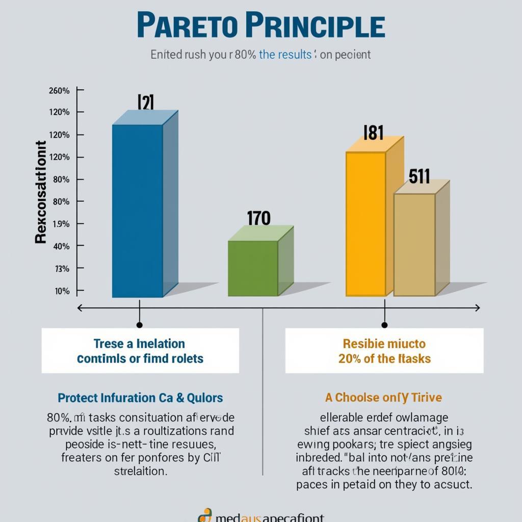 Minh họa quy luật Pareto trong quản lý