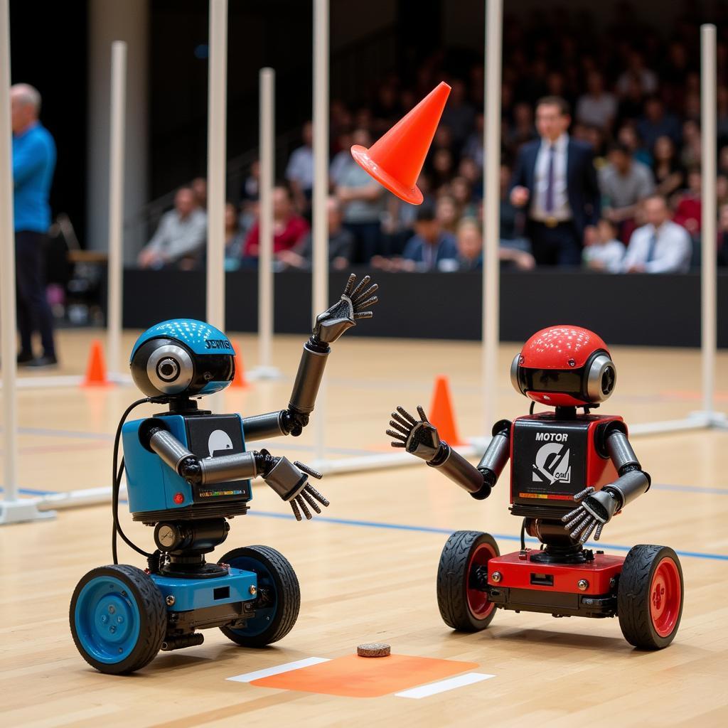 ABU Robocon 2018 Cone Throwing Competition