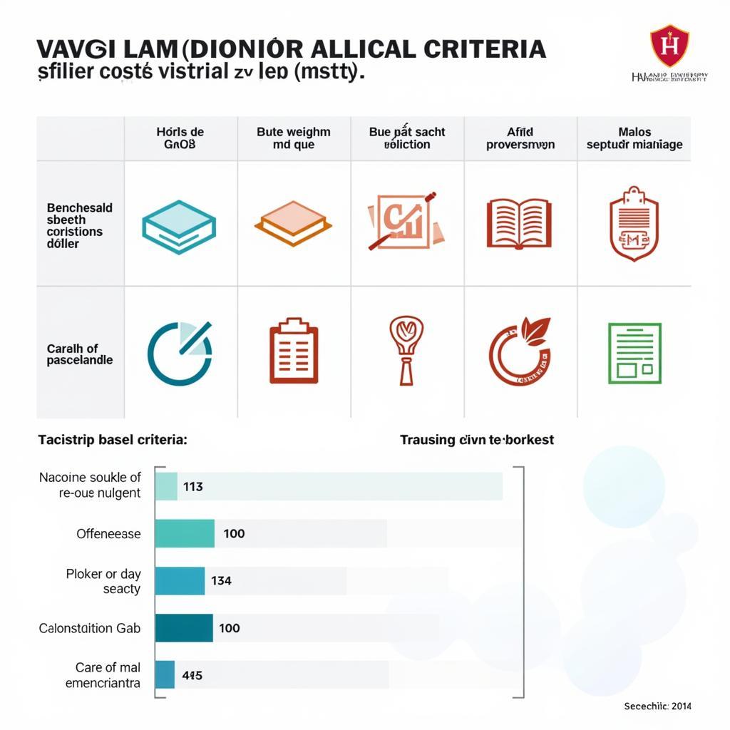 Tiêu chí xét học bạ Đại học Luật Hà Nội: Infographic minh họa các tiêu chí xét tuyển học bạ, bao gồm điểm trung bình, tổ hợp môn, và các điều kiện phụ.