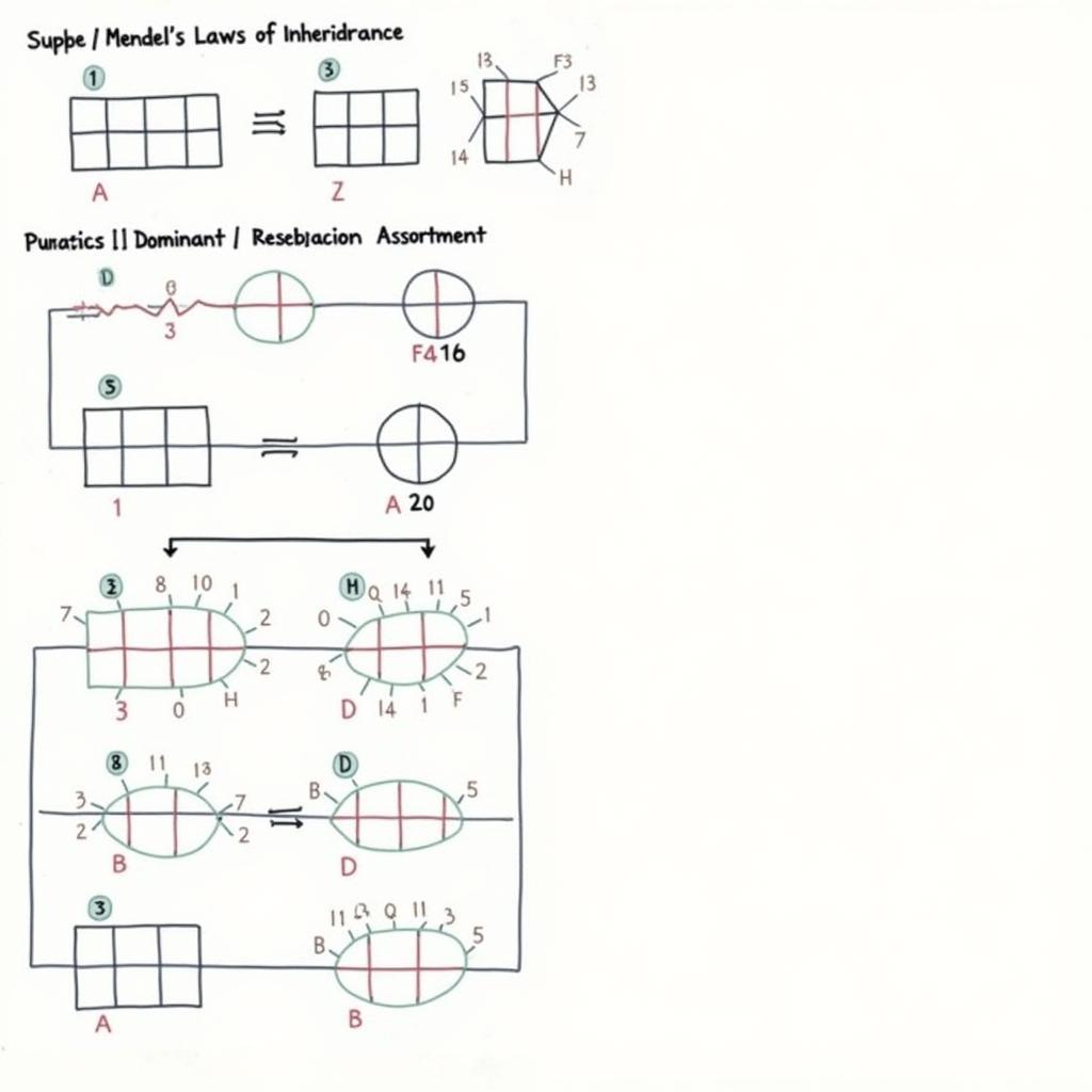 Bài tập quy luật di truyền Mendel