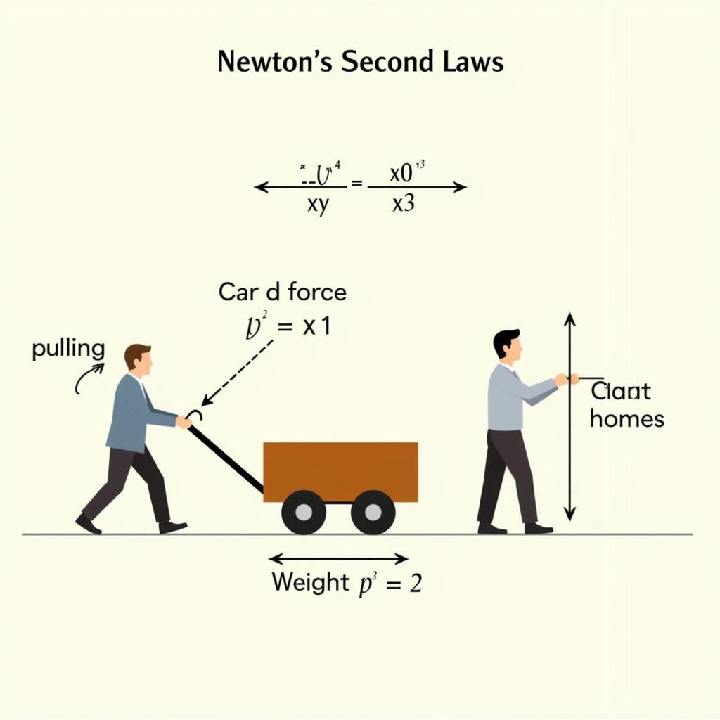 Áp dụng định luật 2 Newton vào bài toán xe kéo