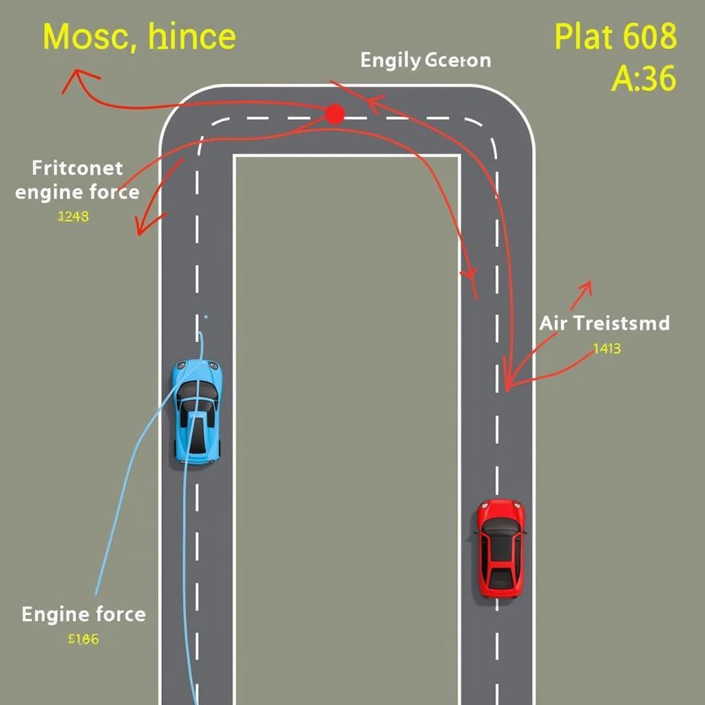 Minh họa định luật 2 Newton trong game đua xe