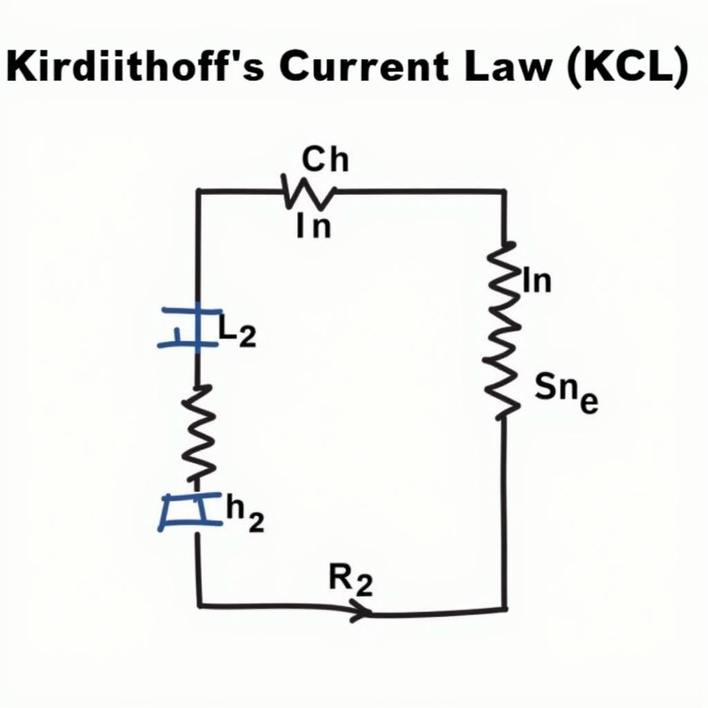 Minh họa Định luật dòng điện Kirchhoff