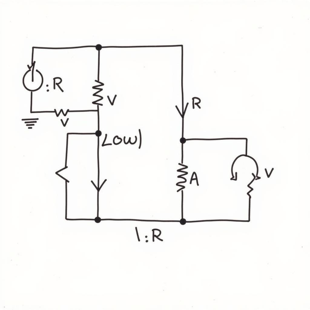 Minh họa Định luật Kirchhoff 2 trong mạch điện