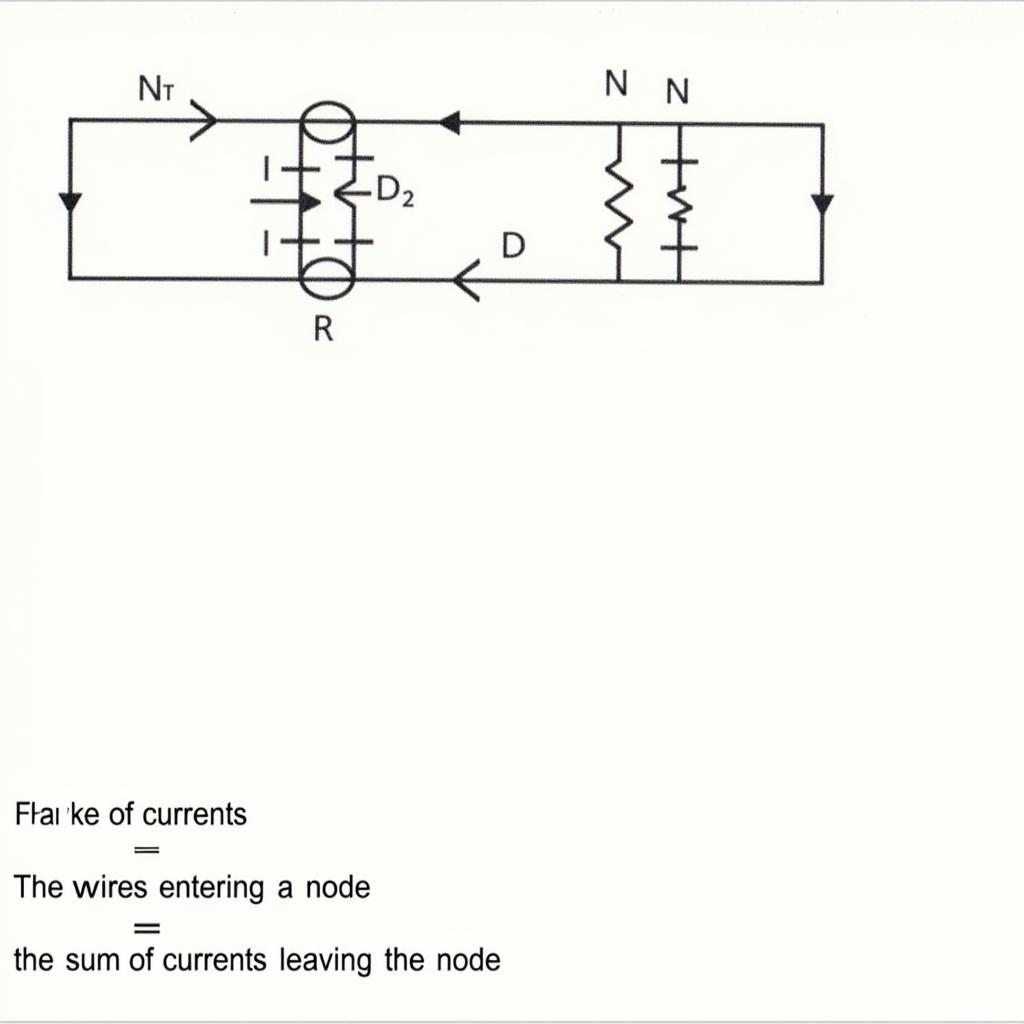 Minh họa Định luật Kirchhoff về dòng điện (KCL)