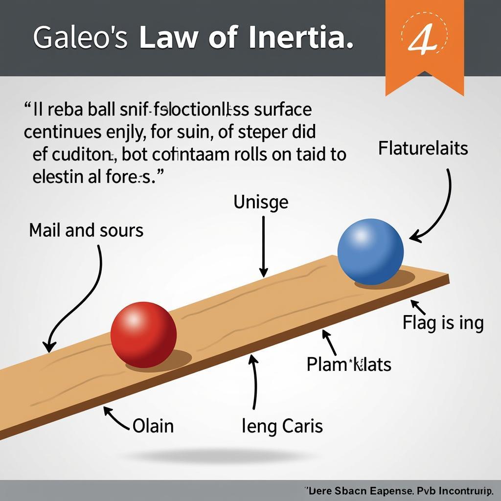 Minh họa Định luật Quán tính của Galileo