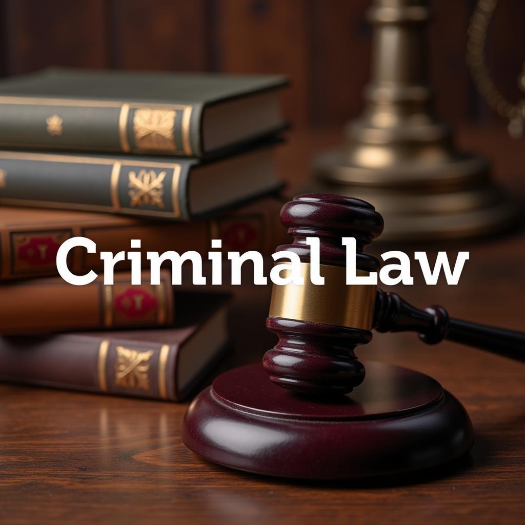 Hình ảnh minh họa về luật hình sự - Criminal Law