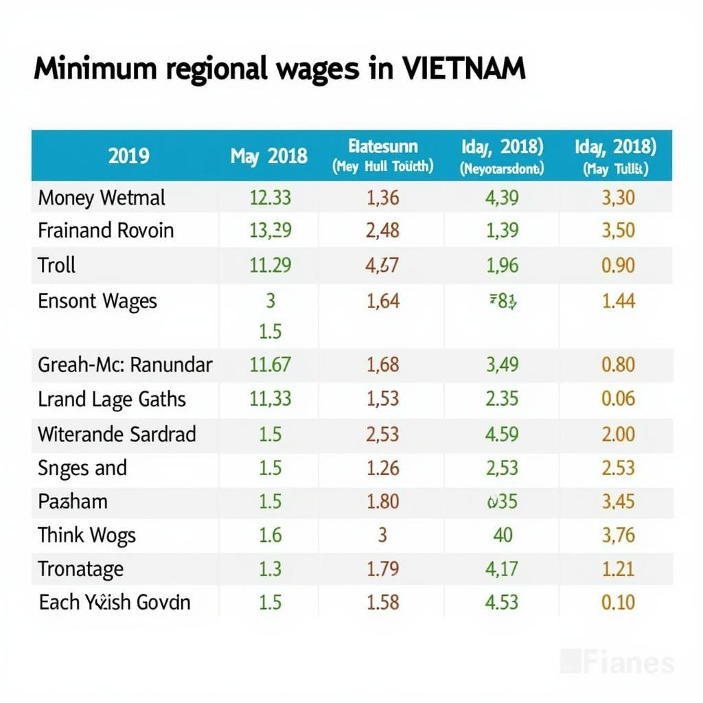 Lương tối thiểu vùng năm 2019