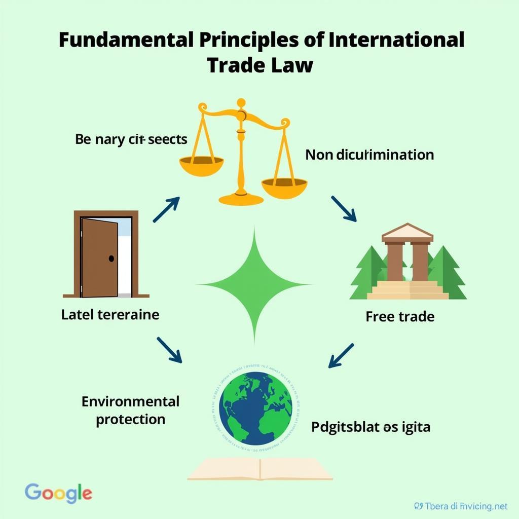 Hình ảnh minh họa các nguyên tắc cơ bản của pháp luật thương mại quốc tế
