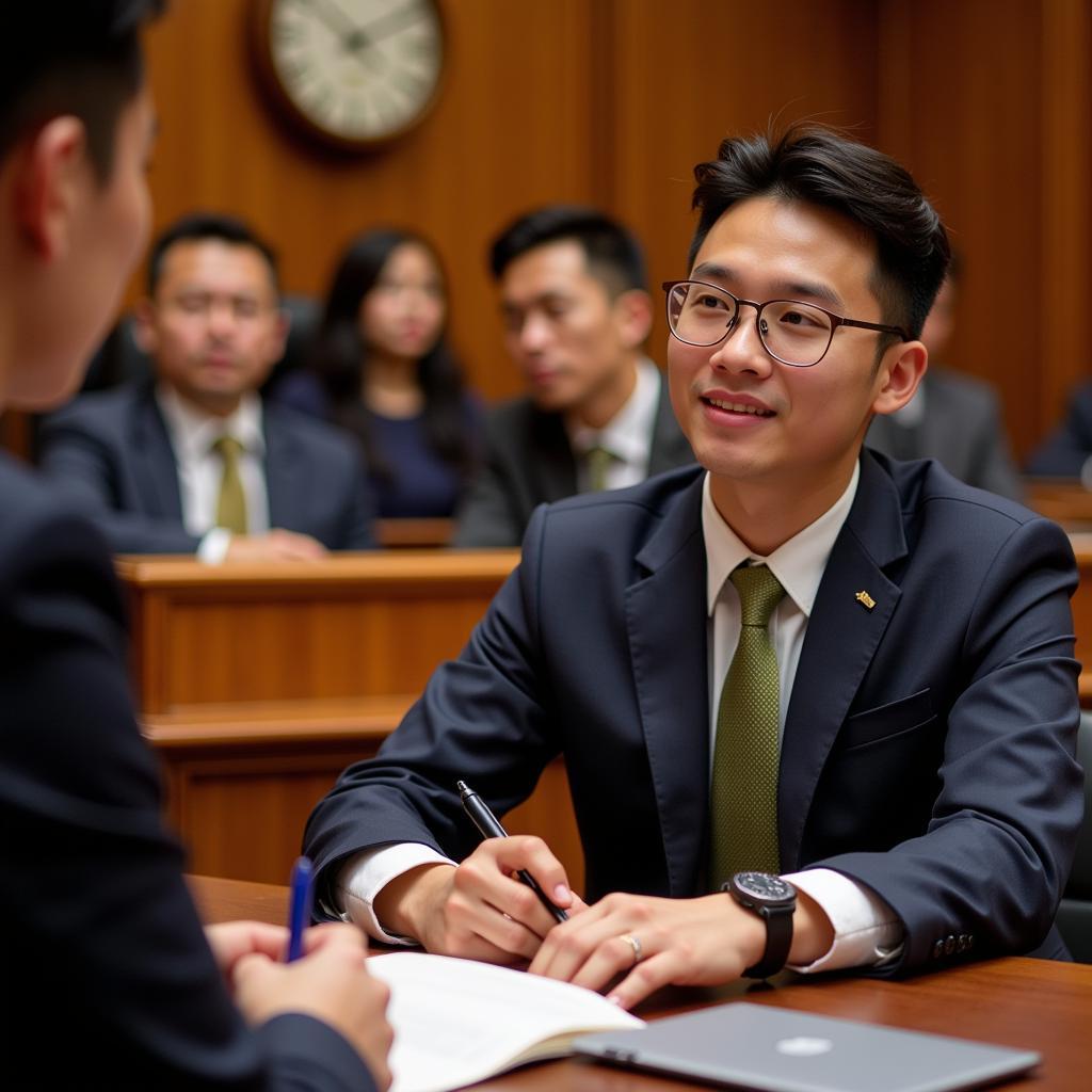 Sinh viên Luật Huế tham gia Moot Court