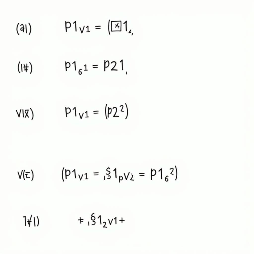 Áp dụng công thức định luật Boyle Mariot