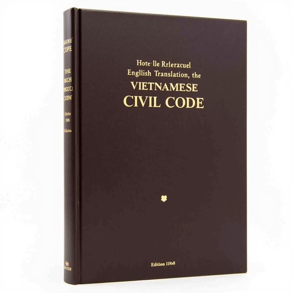 Vietnamese Civil Code in English Book Cover