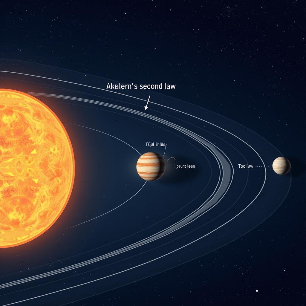 Kepler's Second Law Illustration