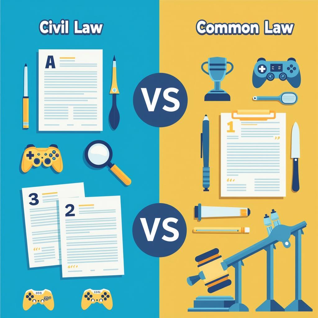 So sánh Civil Law và Common Law trong Ngành Game