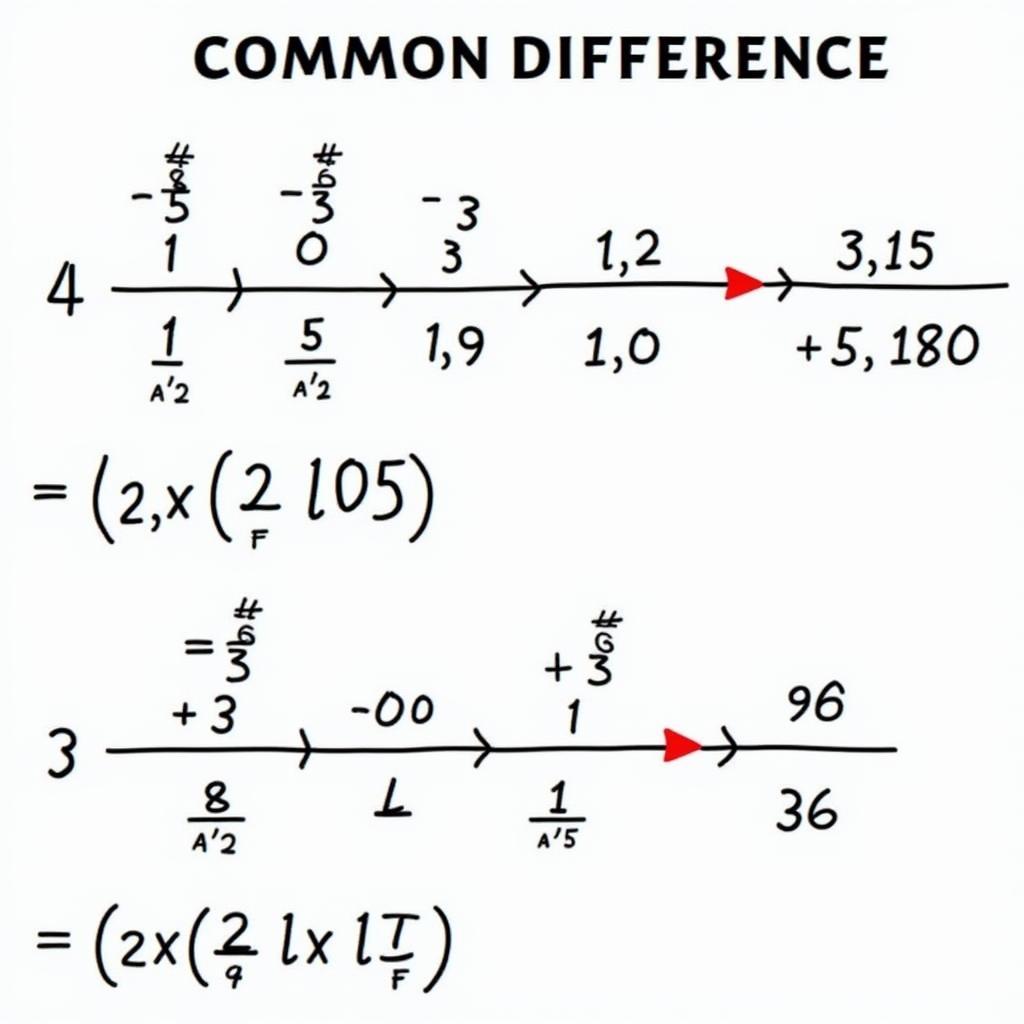 Ví dụ về dãy số cách đều