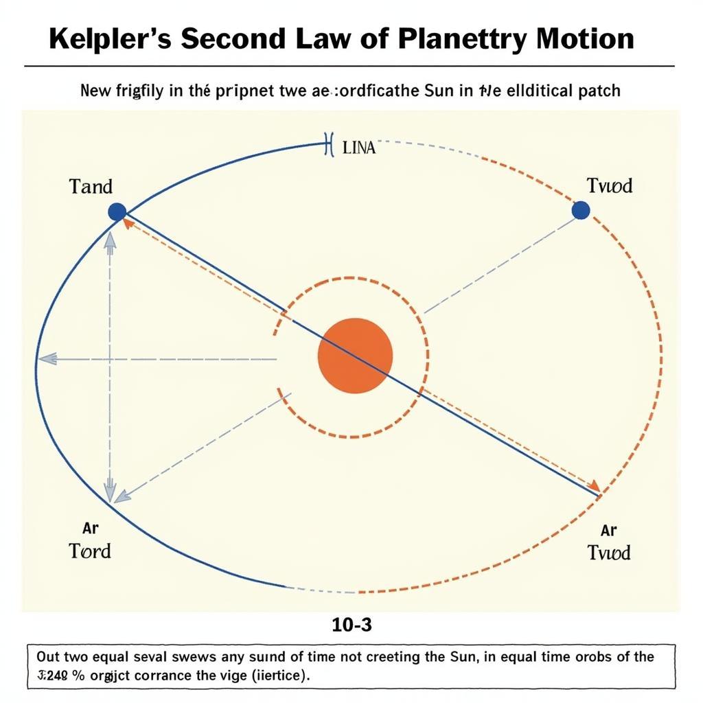 Minh họa Định luật Diện tích Kepler