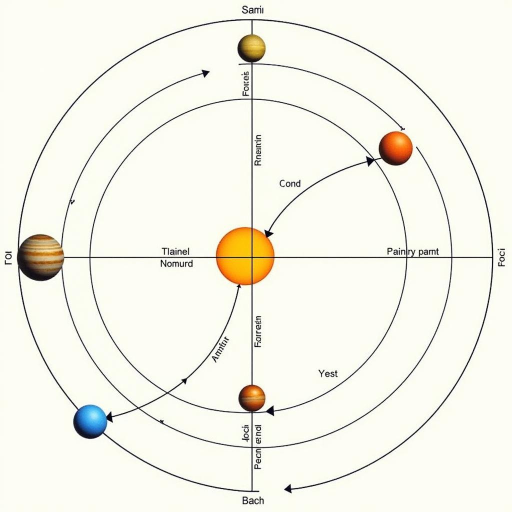 Minh họa Định luật Quỹ đạo Kepler