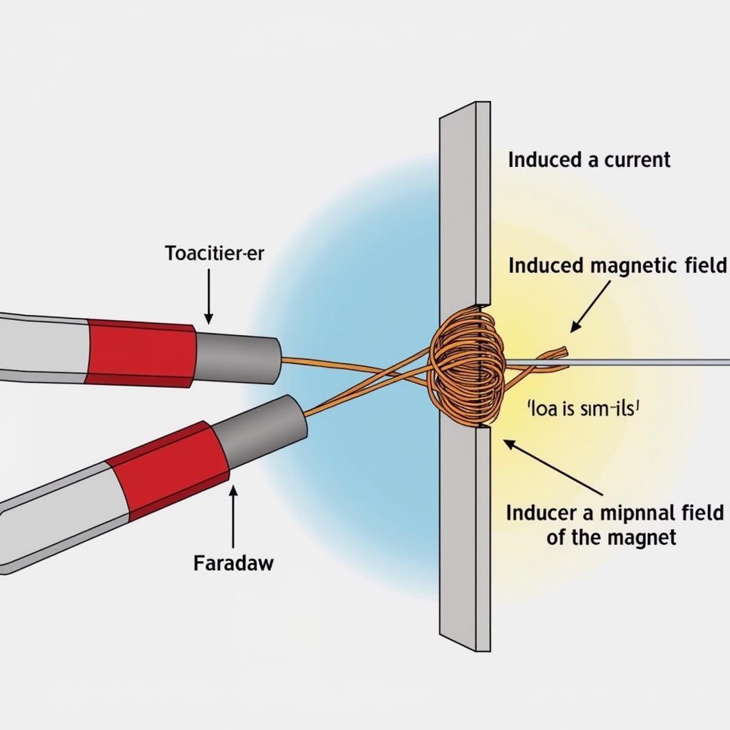 Minh họa Định luật Faraday và Lenz